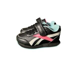 Reebok Classic Jogger 3 Black Pink Teal Toddler Shoes AR30112R-BAP Size 5C